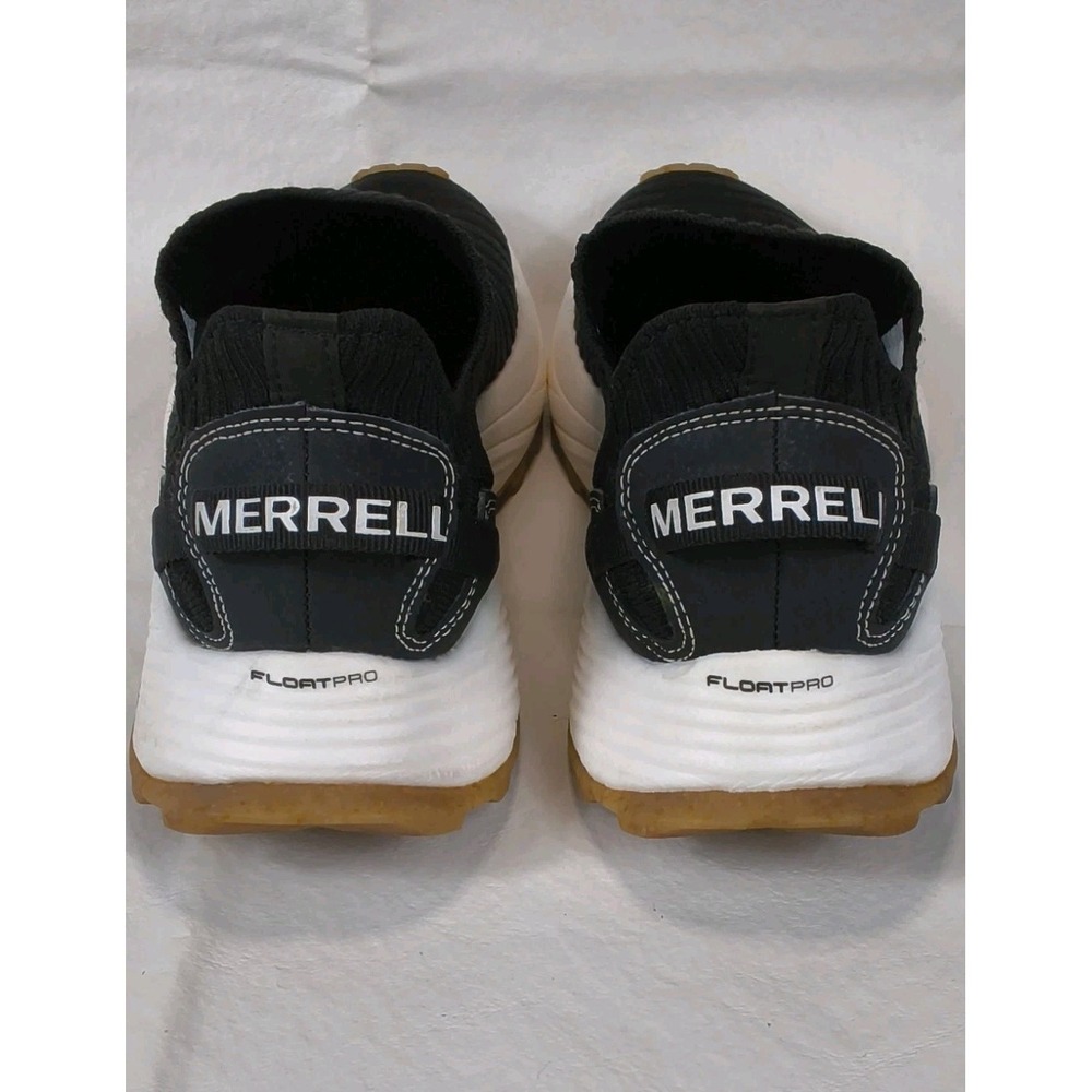 Merrell Embark Moc Black Slip On Knit Sneakers Womens Size 8.5 Vibram FloatPro - Picture 4 of 8